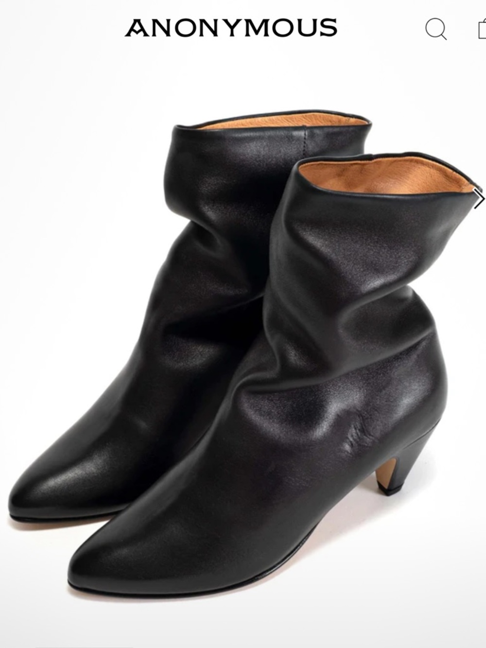 Anonymous Vully 50 Stiletto Black Women's Ankle Boots
